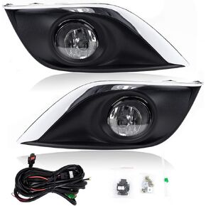 RP Remarkable Power, FL7065 Fit For 2015 2016 2017 2018 2019 Sunny/Versa Sedan Fog Lights Clear Lens Bumper Lamps Kit