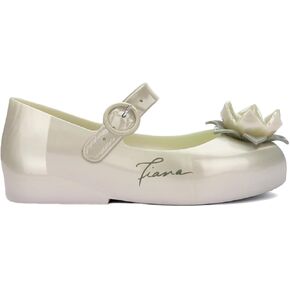 mini melissa Girl's Sweet Love + Disney Princess Mary Jane Jelly Flat for Toddlers & Babies - Jelly Shoes for Little Girls with Adjustable Strap & Side Buckle