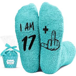 HAPPYPOP 18th Birthday Gifts Years Old - 18th Birthday Gifts for Teenage Girls Boys, Socks for Teens Age 18