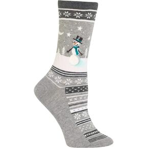 HOTSOX Womens Snowman Scene Socks 1 Pair, Womens 9-11