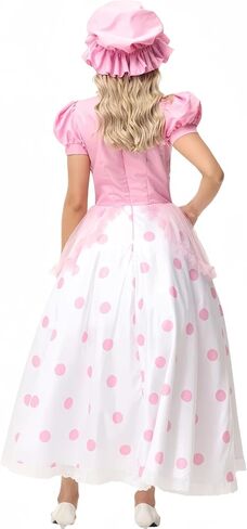 زي Bo Peep للنساء، فستان Woody’s Girlfriend Jessie Cosplay، فساتين مهرجان أكتوبر للمزرعة الكلاسيكية باللون الوردي للهالوين in Saudi Arabia