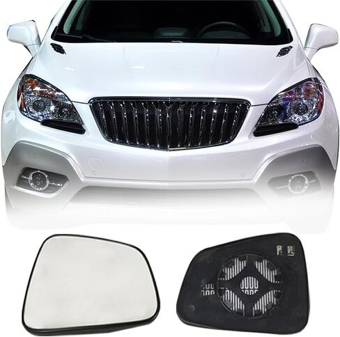 Passenger Side Mirror Replacement Glass for Buick Encore 2013-2016 Chevrolet Trax 2015-2020,Automotive Exterior Heated Right Side View Mirror Glass for Buick Encore & Chevrolet Trax(SKOUIO 01-S) in Kuwait