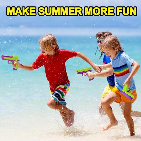 2 Pack Water Gun Squirt Guns for Kids - Mini Water Blaster Soaker 100cc Capacity Water Pistol Toys, Ideal Summer Gifts for Swimming Pool Beach Outdoor Water Toys for Boys Girls (Blue Gray) in Kuwait