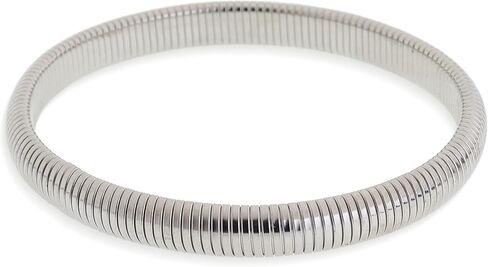 Chunky Snake Chain Bangle Bracelet for Woman, Stainless Steel Flexible Stretch Bracelets 20,16,12,10,8mm Bangles Trendy Jewelry Gifts in Saudi Arabia
