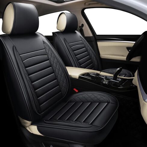 Universal 5-Piece Leather-Like car seat Cover, Full Set Protector for Jeep, Van, SUV, Pickup, Sedan, Wagon. Waterproof, wear-Resistant, Anti-Slip Bottom, Long-Lasting Durability. in Saudi Arabia