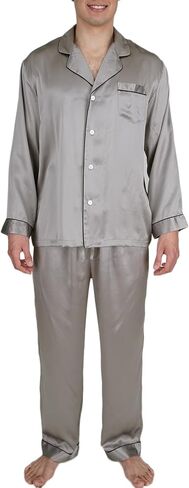 OSCAR ROSSA Men's Luxury Silk Sleepwear 100% Mulberry Silk Pajamas Set in Saudi Arabia