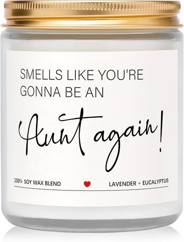 Baby Pregnancy Announcements, Baby Shower Gifts Ideas - A Bun in The Oven Candles, Pregnancy Reveal to Parents, Best Pregnancy Announcement Gift for Grandparents, Uncle, Aunt in Saudi Arabia