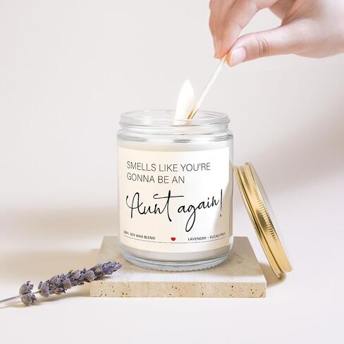 Baby Pregnancy Announcements, Baby Shower Gifts Ideas - A Bun in The Oven Candles, Pregnancy Reveal to Parents, Best Pregnancy Announcement Gift for Grandparents, Uncle, Aunt in Saudi Arabia