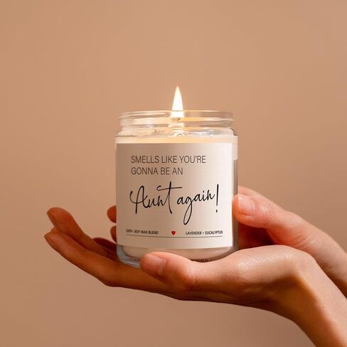 Baby Pregnancy Announcements, Baby Shower Gifts Ideas - A Bun in The Oven Candles, Pregnancy Reveal to Parents, Best Pregnancy Announcement Gift for Grandparents, Uncle, Aunt in Saudi Arabia