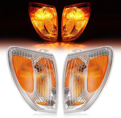 HECASA Pair Corner Lights Compatible with 1998-2004 Toyota Land Cruiser Replacement for 81520-60350 81510-60480 Corner Lamps Parking Light Assembly Plastic Clear Lens in Saudi Arabia