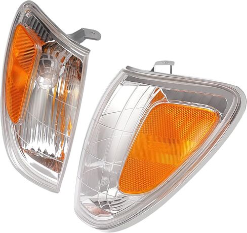 HECASA Pair Corner Lights Compatible with 1998-2004 Toyota Land Cruiser Replacement for 81520-60350 81510-60480 Corner Lamps Parking Light Assembly Plastic Clear Lens in Saudi Arabia