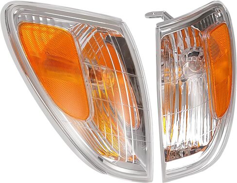 HECASA Pair Corner Lights Compatible with 1998-2004 Toyota Land Cruiser Replacement for 81520-60350 81510-60480 Corner Lamps Parking Light Assembly Plastic Clear Lens in Saudi Arabia