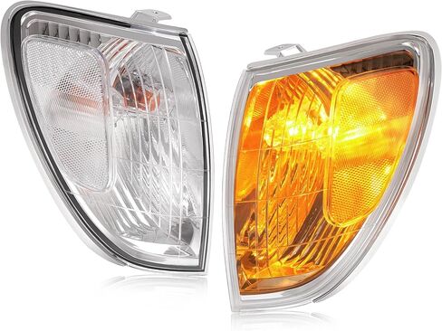 HECASA Pair Corner Lights Compatible with 1998-2004 Toyota Land Cruiser Replacement for 81520-60350 81510-60480 Corner Lamps Parking Light Assembly Plastic Clear Lens in Saudi Arabia