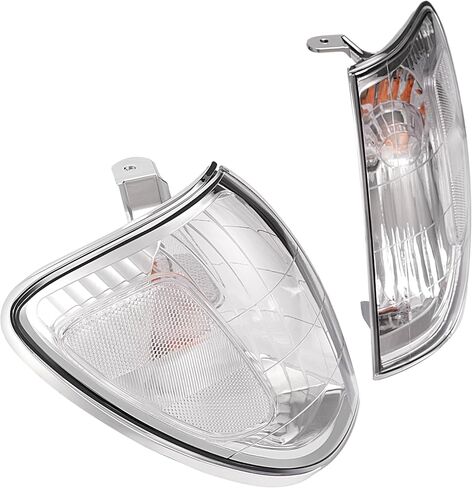 HECASA Pair Corner Lights Compatible with 1998-2004 Toyota Land Cruiser Replacement for 81520-60350 81510-60480 Corner Lamps Parking Light Assembly Plastic Clear Lens in Saudi Arabia