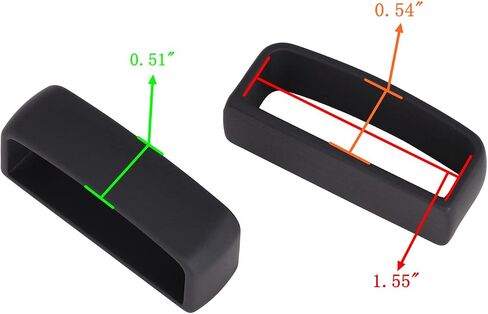 2 Pcs Belt Loop Keeper 1 1/2" (38mm-40mm) Metal Belt Loop Men's Belt Buckle Accessories in Kuwait