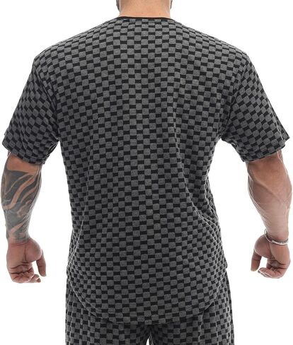 Men's Oversize Gym Fitness and Bodybuilding T-Shirt, Elastic and Lightweight Lifestyle Top in Kuwait