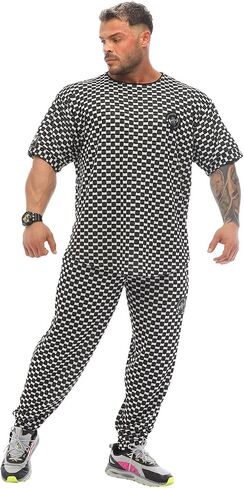 Men's Oversize Gym Fitness and Bodybuilding T-Shirt, Elastic and Lightweight Lifestyle Top in Kuwait