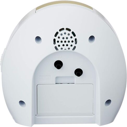 Rhythm 8RM400SR03 Ariacantabile N Alarm Clock with Melody, Continuous Second Hand, White, 5.4 x 5.3 x 3.1 inches (13.6 x 13.5 x 7.9 cm), White in Kuwait