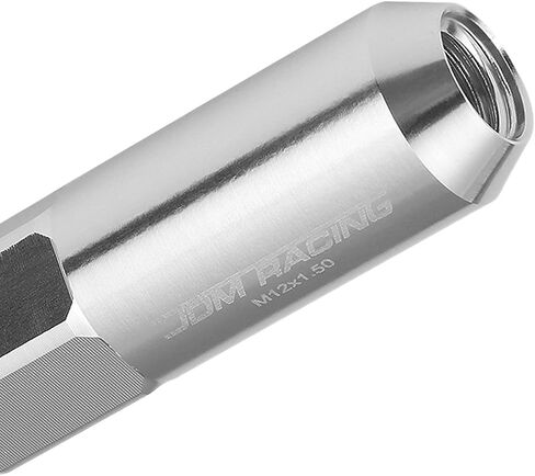 DNA MOTORING LN-ZTL-9030-15-RD 20Pcs Open/Closed End Style M12 x 1.5 20mm OD/107mm Height Wheel Lug Nuts w/Deep Drive Extension, Red in Saudi Arabia