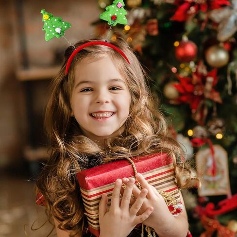 9 عبوات من عصابات رأس عيد الميلاد من Kalrus، عصابات رأس لطيفة للعطلات، عصابة رأس على شكل قوس الرنة، ممتعة لحفلات عيد الميلاد in Saudi Arabia