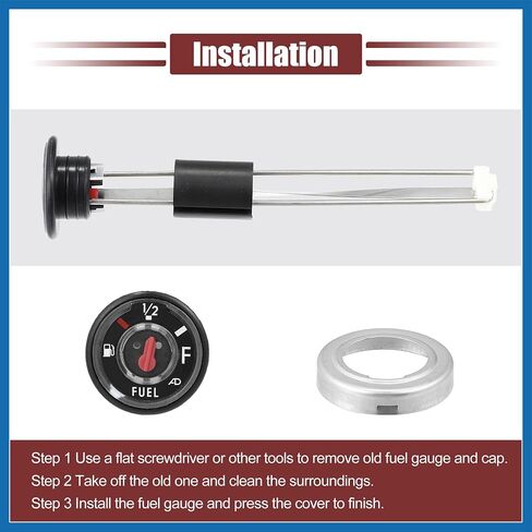 ATV Fuel Gas Tank Level Gauge Meter with Cap for Kawasaki Bayou 220 KLF for Kawasaki Prairie KVF Replace 52005-0735 52005-1121 Gas Tank Gauge Fuel Float Gauge Item Replacement in Saudi Arabia