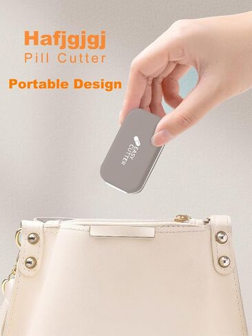 Pill Cutter Splitter for Small or Large Pills with Safety Lock - Accurate and Easy Travel-Friendly Design for Daily Use (Purple) in Saudi Arabia