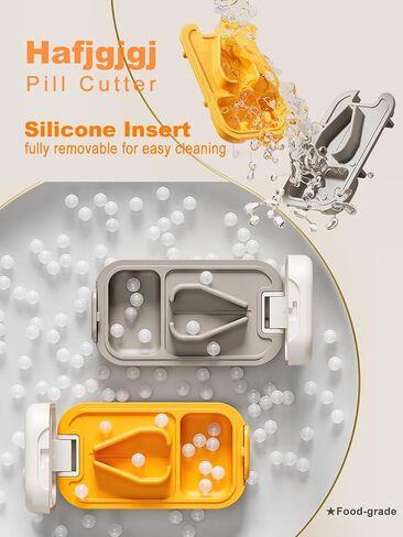 Pill Cutter Splitter for Small or Large Pills with Safety Lock - Accurate and Easy Travel-Friendly Design for Daily Use (Purple) in Saudi Arabia