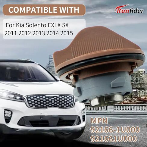 1 قطعة مقبس المصابيح الأمامية متوافق مع كيا سورينتو 2011 2012 2013 2014 2015 استبدال 92166-1U000 921661U000 in Kuwait