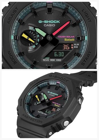 Casio G-Shock GA-B2100MF-1AJF [سلسلة ألوان G-Shock متعددة الفلورسنت] استيراد من اليابان جديد، أسود in Kuwait