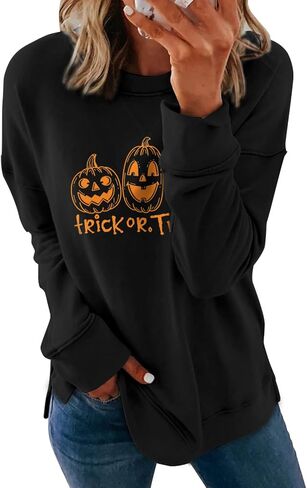 Dokotoo Women's Casual Crew Neck Christmas Sweatshirt Loose Soft Long Sleeve Pullover Tops in Saudi Arabia