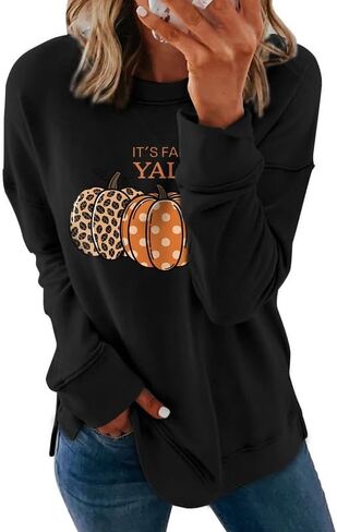 Dokotoo Women's Casual Crew Neck Christmas Sweatshirt Loose Soft Long Sleeve Pullover Tops in Saudi Arabia