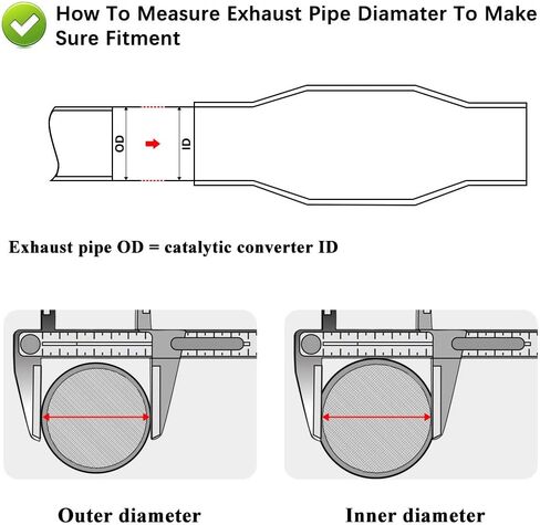 MAYASAF 3" Inlet/Outlet Universal Catalytic Converter w/o O2 Port (EPA Compliant) in Saudi Arabia
