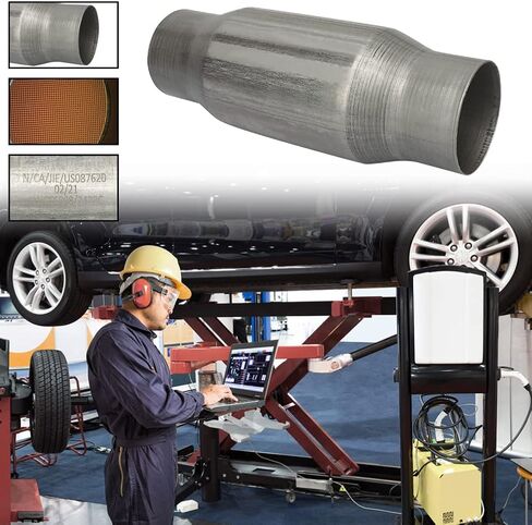 MAYASAF 3" Inlet/Outlet Universal Catalytic Converter w/o O2 Port (EPA Compliant) in Saudi Arabia