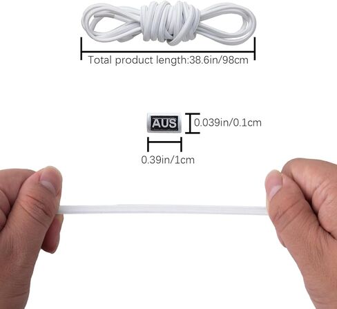 YLOKO No Tie Shoelaces - 2 Pairs Elastic Shoe Laces | No Tie Shoe Strings | Adults & Kids Replacement Shoe Laces in Kuwait