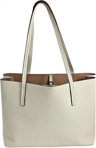 حقيبة Tory Burch 147947 Blake New Ivory White/Devon Sand مع أجهزة ذهبية للنساء بسحاب مركزي in Saudi Arabia