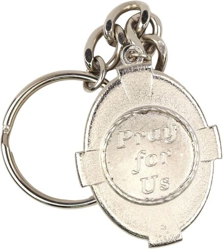 Needzo Saint Michael Medal Keychain, Religious Key Ring Accessory, 4.75 Inch Long in Saudi Arabia