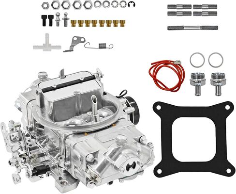 BR-67255 المكربن ​​650 CFM 4150 نموذج 4 برميل متوافق مع هولي سريع الوقود Brawler دييكاست المكربنات الميكانيكية الثانوية الكهربائية الاختناق، شفة تتحمل مربع in Kuwait