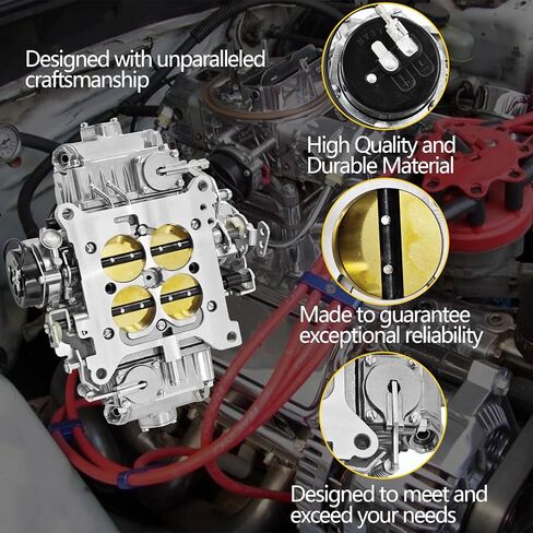 BR-67255 المكربن ​​650 CFM 4150 نموذج 4 برميل متوافق مع هولي سريع الوقود Brawler دييكاست المكربنات الميكانيكية الثانوية الكهربائية الاختناق، شفة تتحمل مربع in Kuwait