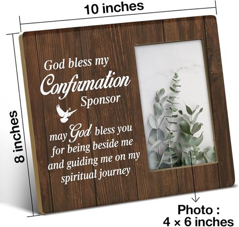 هدايا أبناء عمومة TSUYAWU للنساء والرجال، هدايا عيد ميلاد لأبناء العمومة، إطار صورة خشبي لأبناء العمومة الريفي مقاس 8 × 10 بوصة على سطح الطاولة والتركيب على الحائط (عرض الصورة 4 × 6 بوصة) in Kuwait