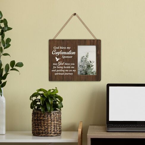 هدايا أبناء عمومة TSUYAWU للنساء والرجال، هدايا عيد ميلاد لأبناء العمومة، إطار صورة خشبي لأبناء العمومة الريفي مقاس 8 × 10 بوصة على سطح الطاولة والتركيب على الحائط (عرض الصورة 4 × 6 بوصة) in Kuwait