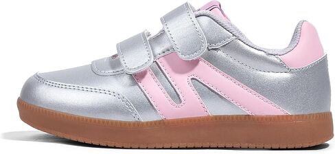 LUCKY STEP Kids Classic Retro Gum Sole Fashion Sneakers School Tennis Skate Shoes Girls Boys Hook and Loop Walking Casual Toddler Footwear Anti Slip Trainers in Saudi Arabia