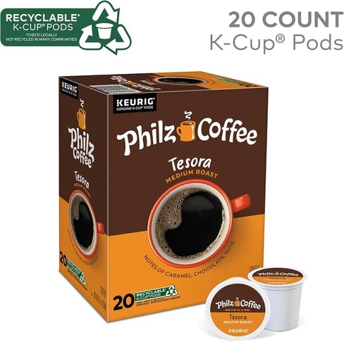 فيلز كوفي تيسورا K-Cup® كبسولة القهوة، خدمة واحدة Keurig® K-Cup® كبسولات، قهوة مشوية متوسطة، 10 قطع in Saudi Arabia