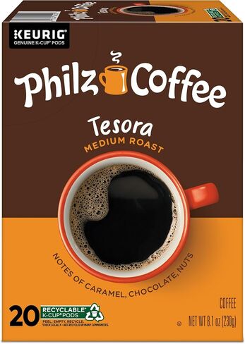 فيلز كوفي تيسورا K-Cup® كبسولة القهوة، خدمة واحدة Keurig® K-Cup® كبسولات، قهوة مشوية متوسطة، 10 قطع in Saudi Arabia