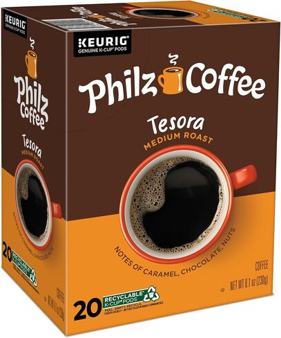 فيلز كوفي تيسورا K-Cup® كبسولة القهوة، خدمة واحدة Keurig® K-Cup® كبسولات، قهوة مشوية متوسطة، 10 قطع in Saudi Arabia