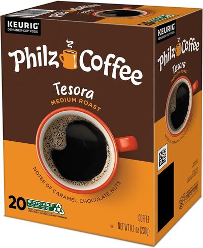 فيلز كوفي تيسورا K-Cup® كبسولة القهوة، خدمة واحدة Keurig® K-Cup® كبسولات، قهوة مشوية متوسطة، 10 قطع in Saudi Arabia