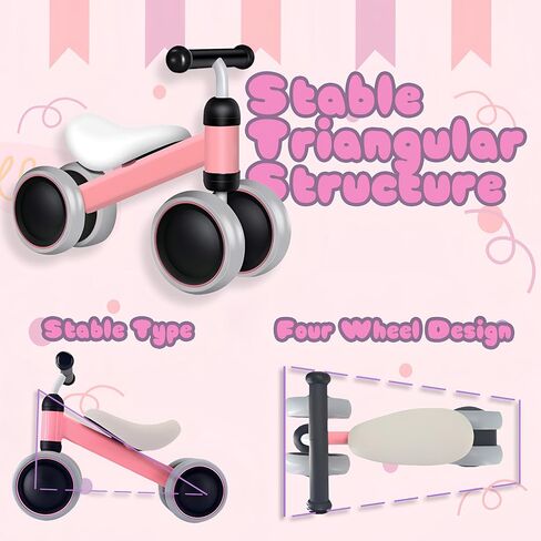 Baby Balance Bike for 6-24 Months, Perfect First Bike or Birthday Gift, Safe Riding Kids Toy for 1 Year Old Toddler, Children Walker in Saudi Arabia