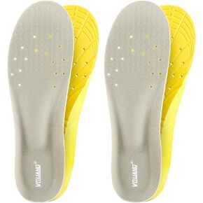 2 Pair-Shoe Insoles, Memory Foam Insoles for Women and Men, Comfortable Insoles for Work Boots Running Shoes, Providing Excellent Shock Absorption and Cushioning for Feet Relief, M [US M: 6-9/W: 7-11]