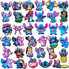 35Pcs Cartoon Shoe Charms for Croc Clog Sandals Bracelets Decoration, Cute Charms for Party