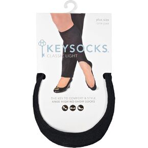 KEYSOCKS Knee High Socks for Women, Classic Light, No Show