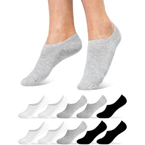 Occulto Women No Show Socks Pack of 10 (Model: Susi)